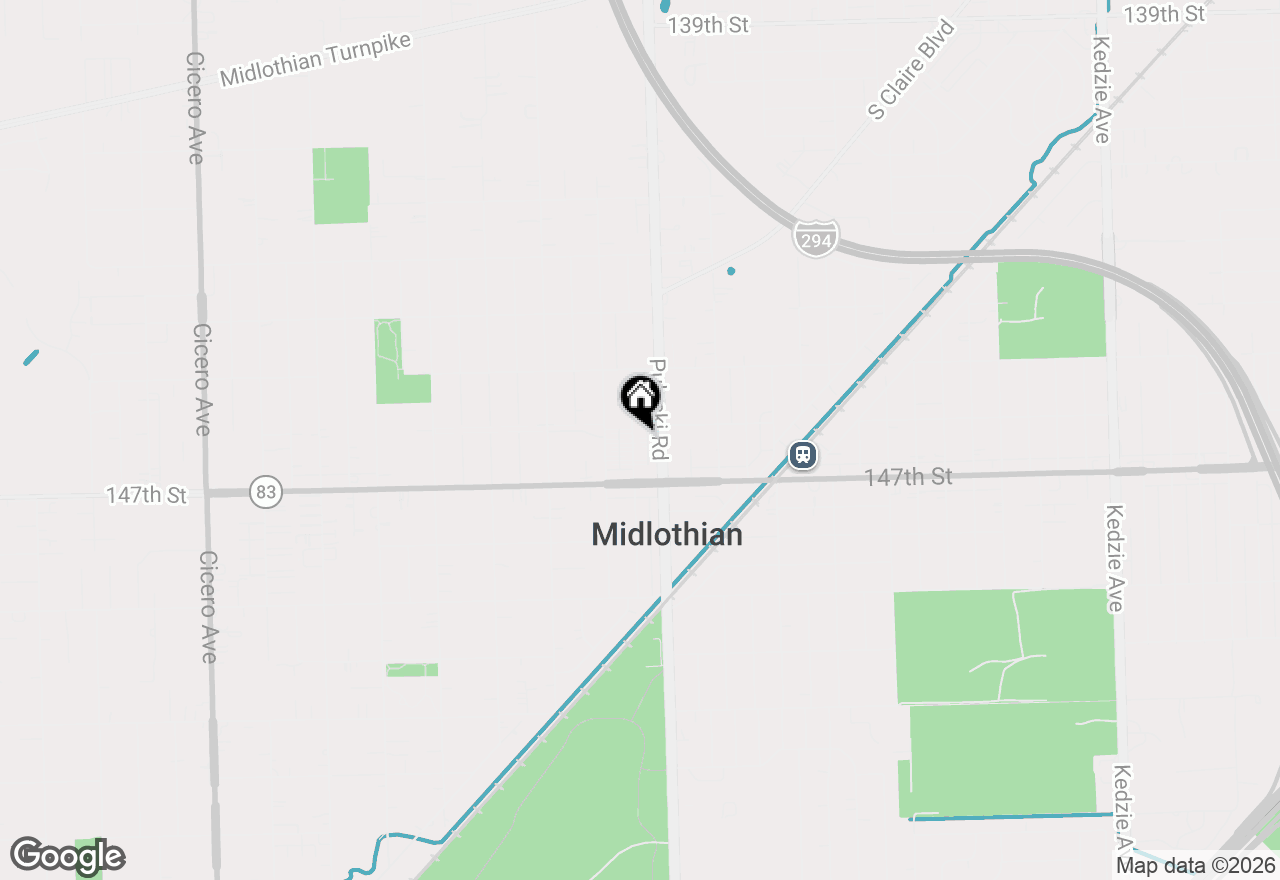 Map of 14613 Keystone Avenue, Midlothian, IL 60445