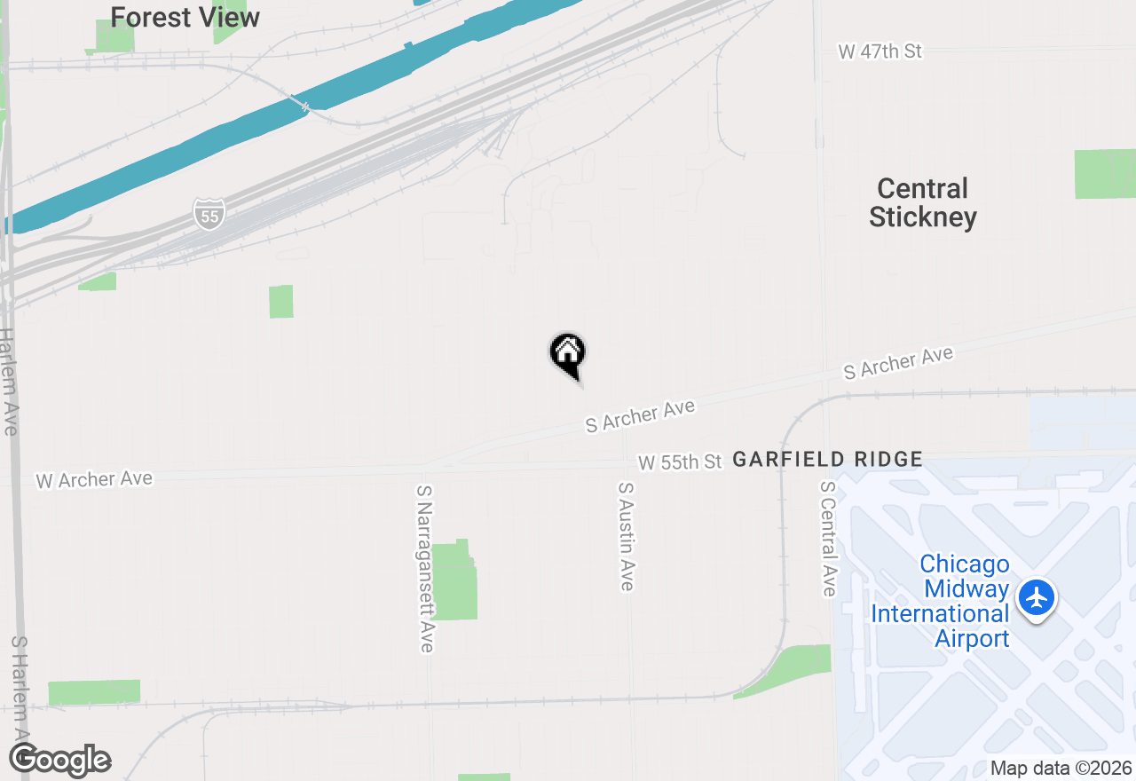 Map of 5332 S Meade Avenue, Chicago, IL 60638