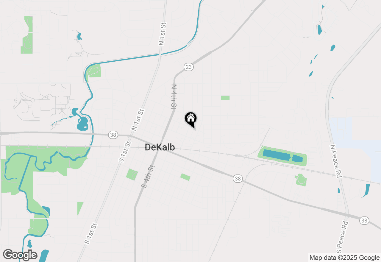 Map of 324 N 6th Street, Dekalb, IL 60115