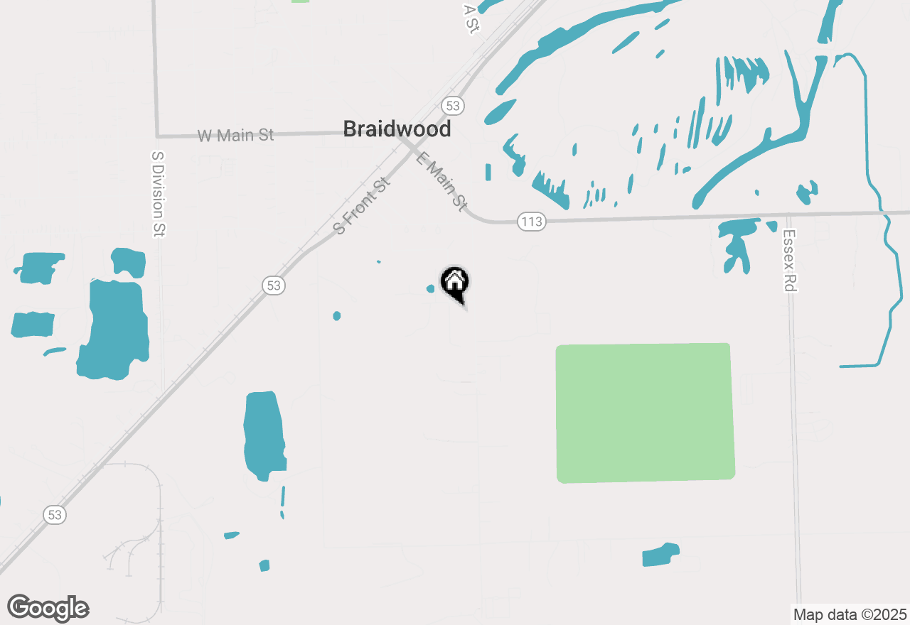 Map of 405 S Carol Lane, Braidwood, IL 60408