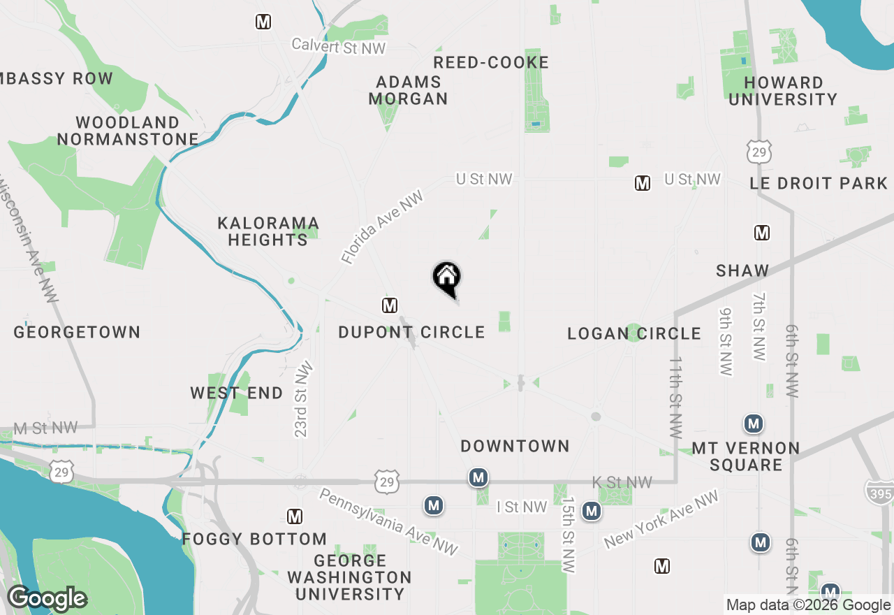Map of 1545 18th Street Nw #308, Washington, DC 20036