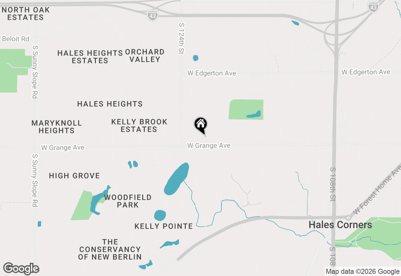 Map of 12135 W Luther Ave, Hales Corners, WI 53130