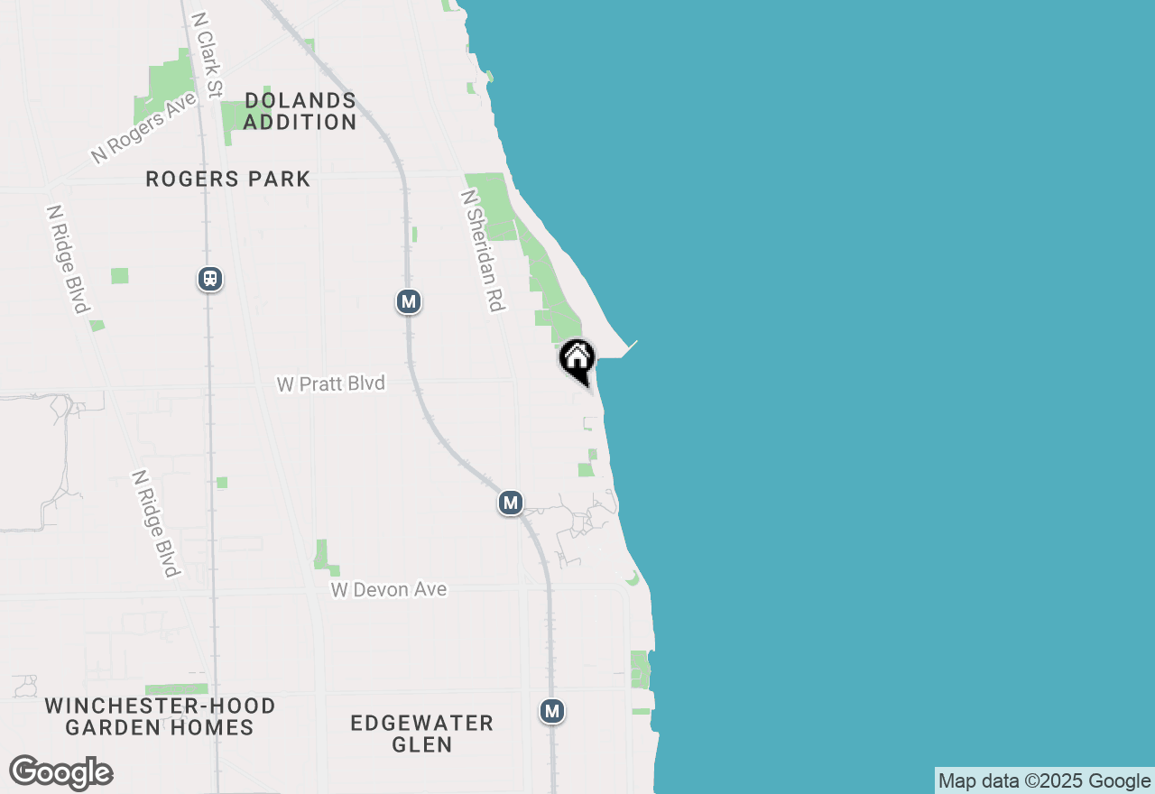 Map of 1050 W Columbia Avenue #2E, Chicago, IL 60626