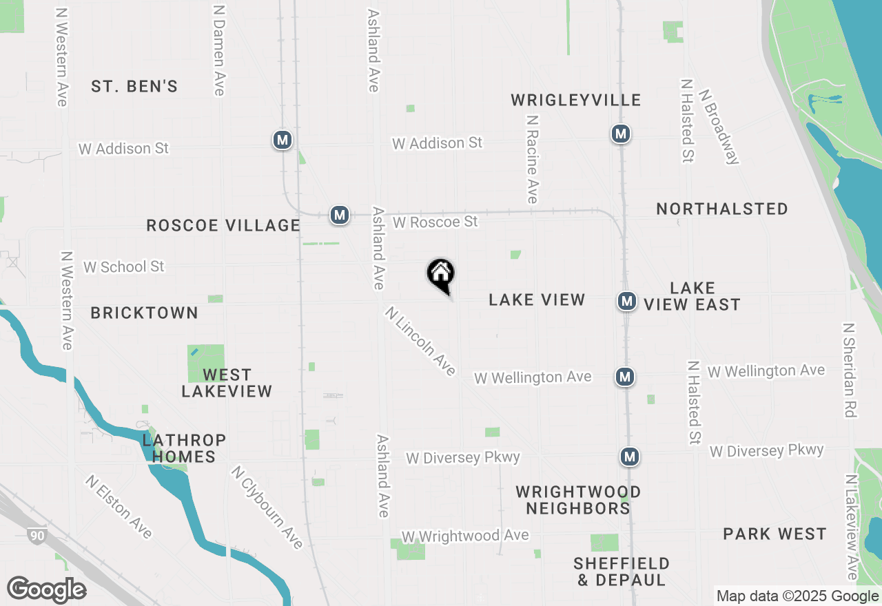 Map of 1425 W Belmont Avenue #C, Chicago, IL 60657