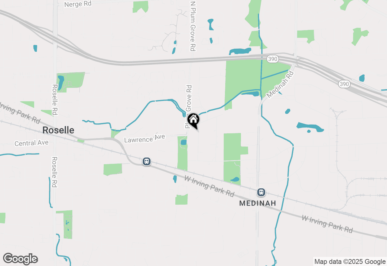 Map of 120 Sycamore Avenue, Medinah, IL 60157