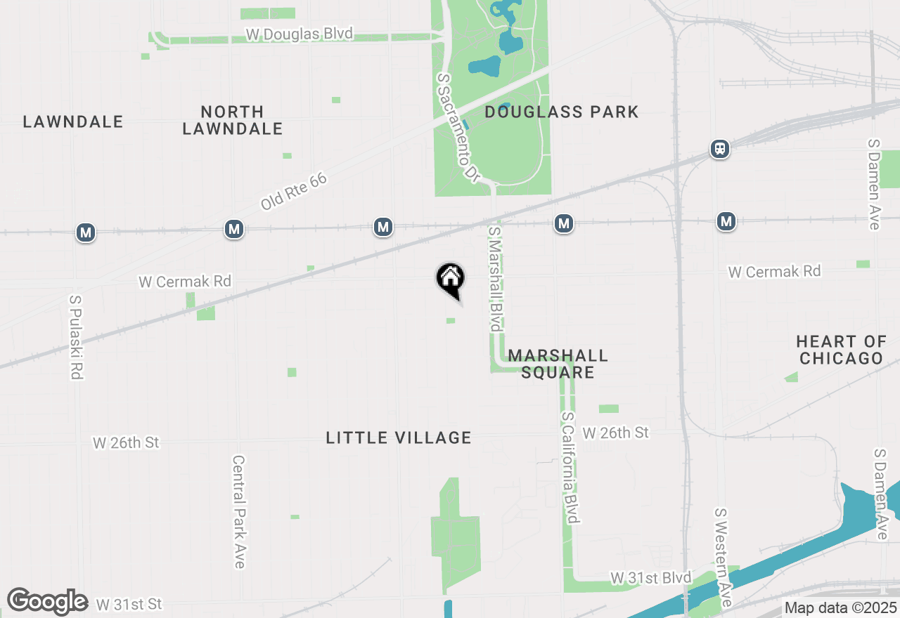 Map of 2246 S Whipple Street #2R, Chicago, IL 60623