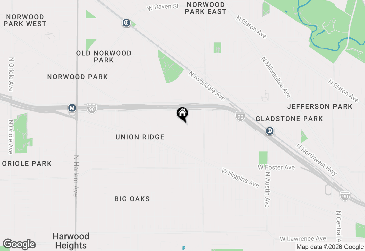 Map of 5435 N Nashville Avenue, Chicago, IL 60656