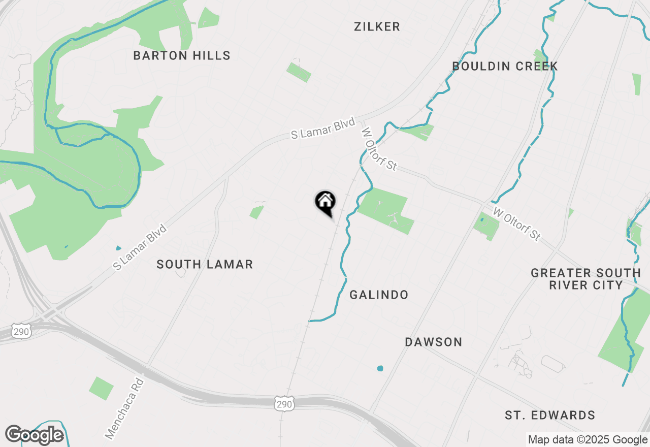 Map of 1408 Waterloo Trl #A, Austin, TX 78704