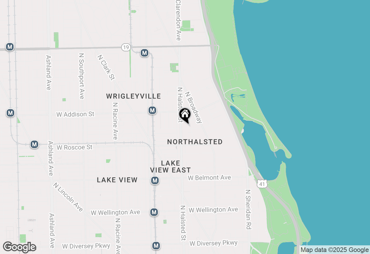 Map of 746 W Cornelia Avenue #1W, Chicago, IL 60657