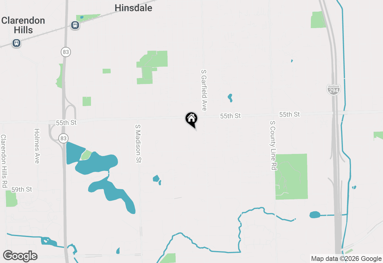 Map of 5601 S Washington, Hinsdale, IL 60521