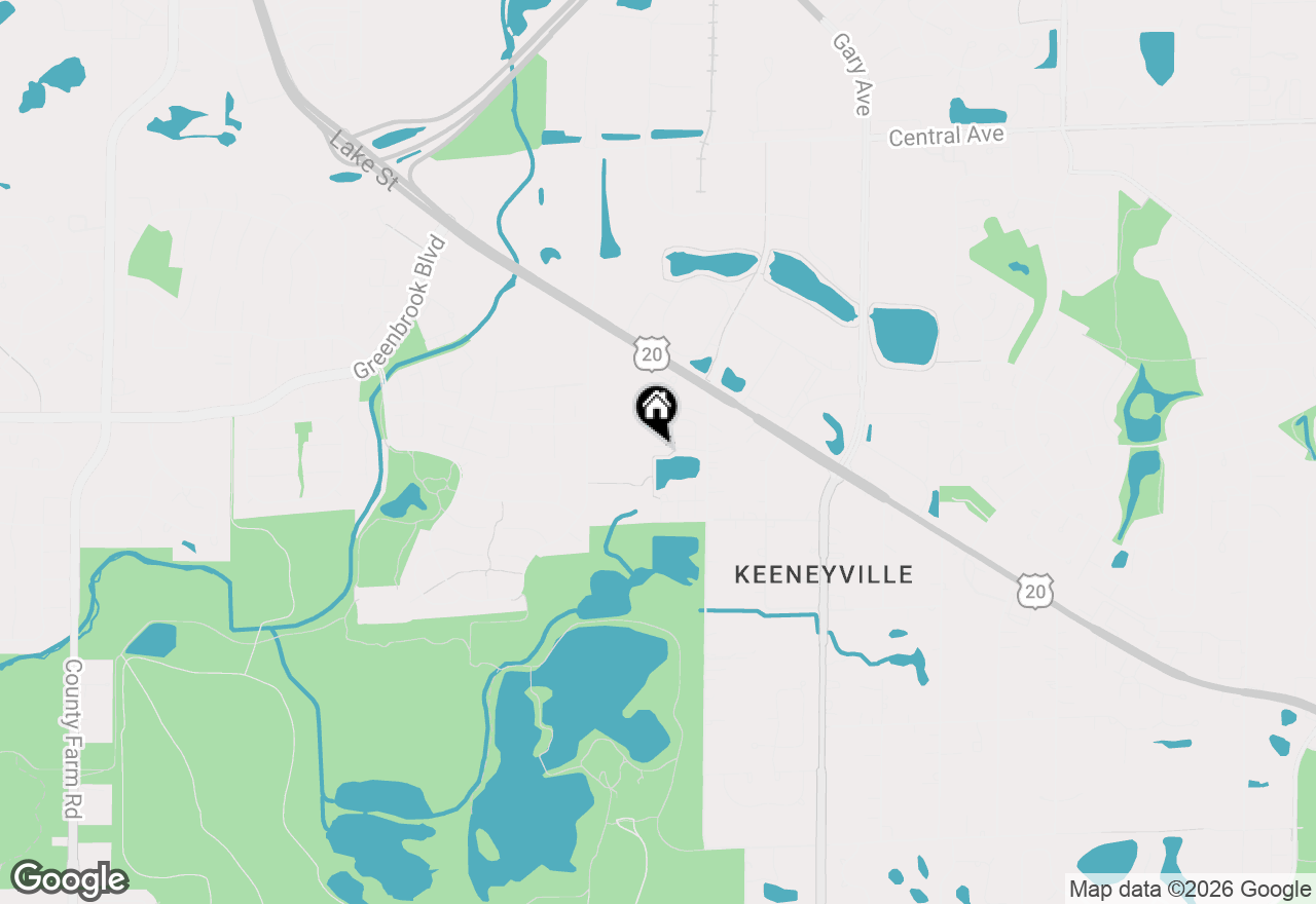 Map of 5508 Cambridge Way, Hanover Park, IL 60133