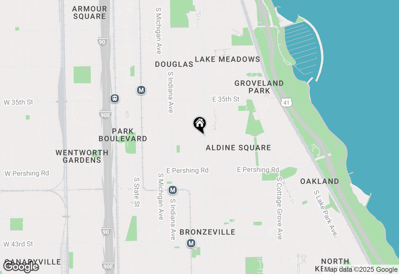 Map of 3704 S King Drive #3C, Chicago, IL 60653