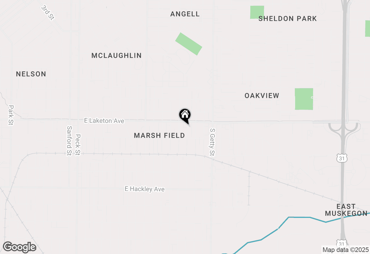 Map of 1831 Elwood Street, Muskegon, MI 49442