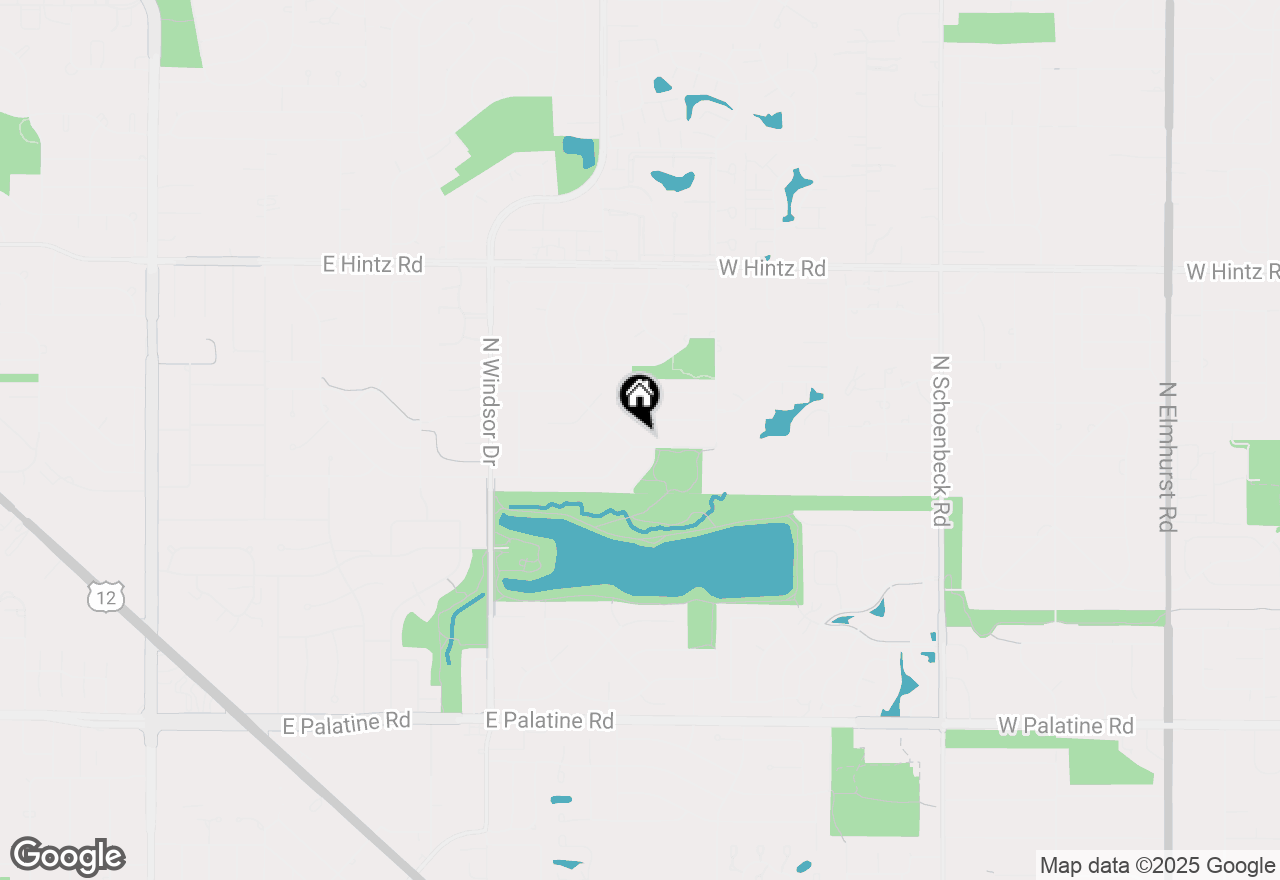 Map of 1910 E Crabtree Drive, Arlington Heights, IL 60004