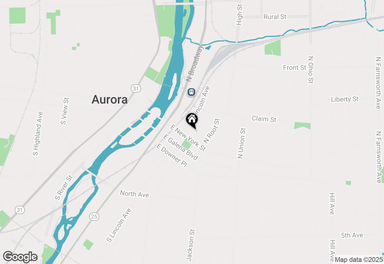Map of 72 N 4th Street #4, Aurora, IL 60505