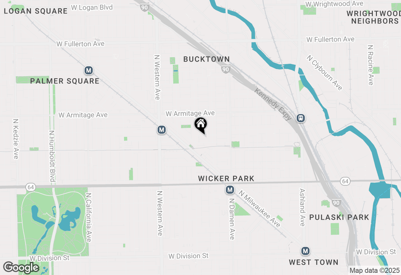 Map of 2141 W Moffat Street, Chicago, IL 60647