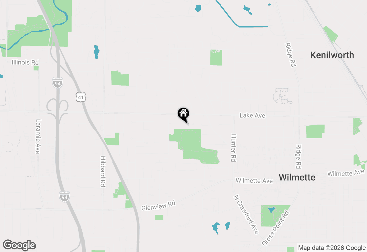 Map of 2601 Marian Lane, Wilmette, IL 60091