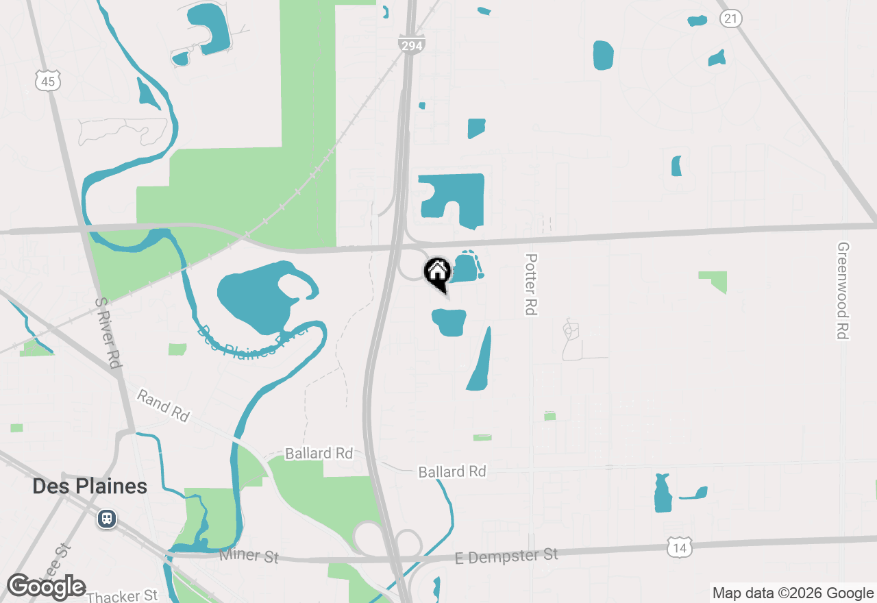 Map of 9423 Bay Colony Drive #2S, Des Plaines, IL 60016