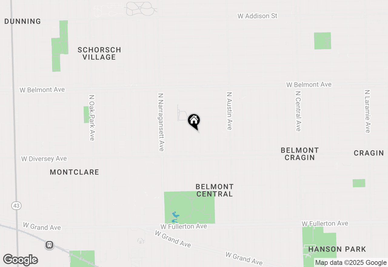 Map of 2916 N Melvina Avenue, Chicago, IL 60634