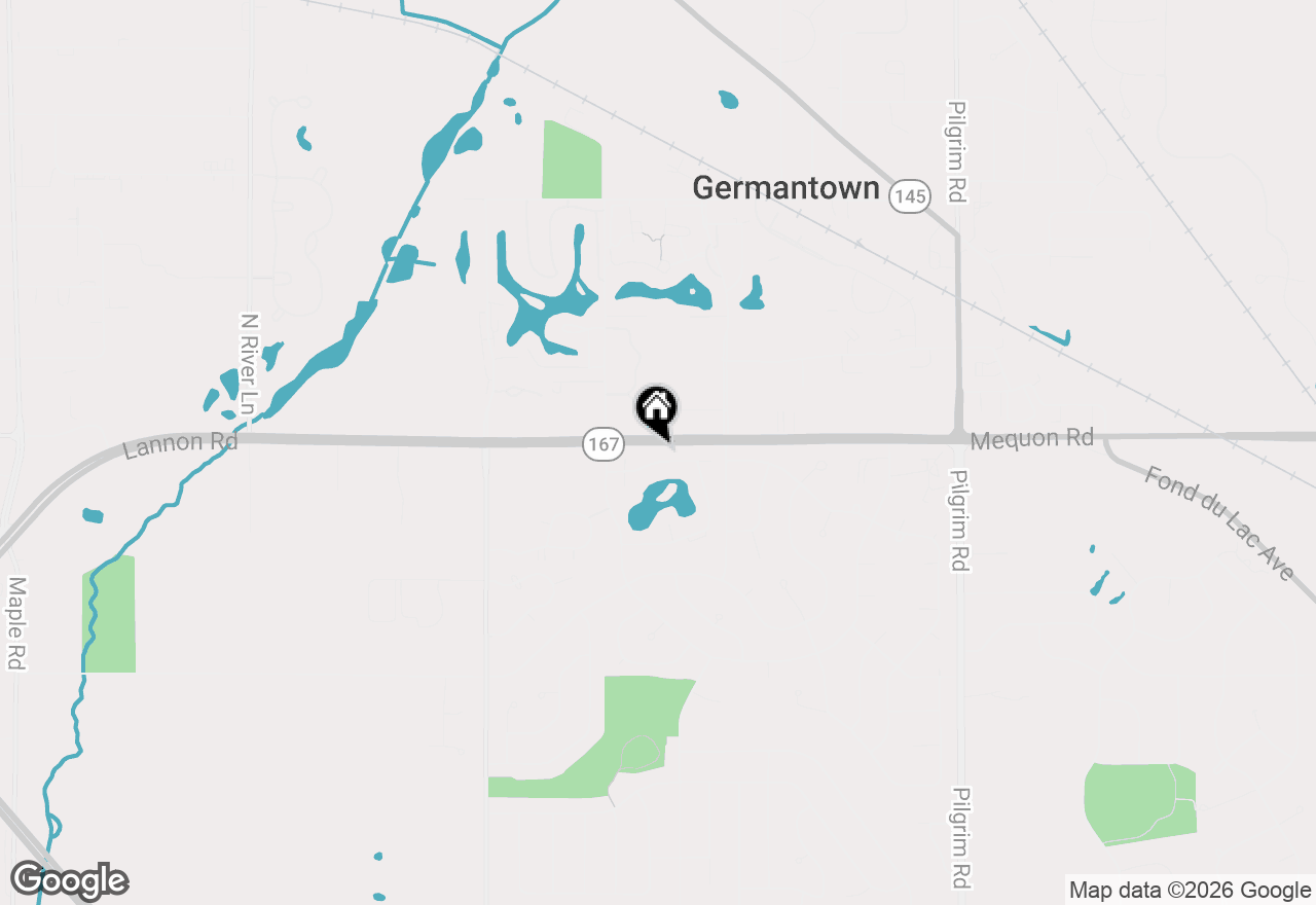 Map of N111W16636 Esquire Ct, Germantown, WI 53022