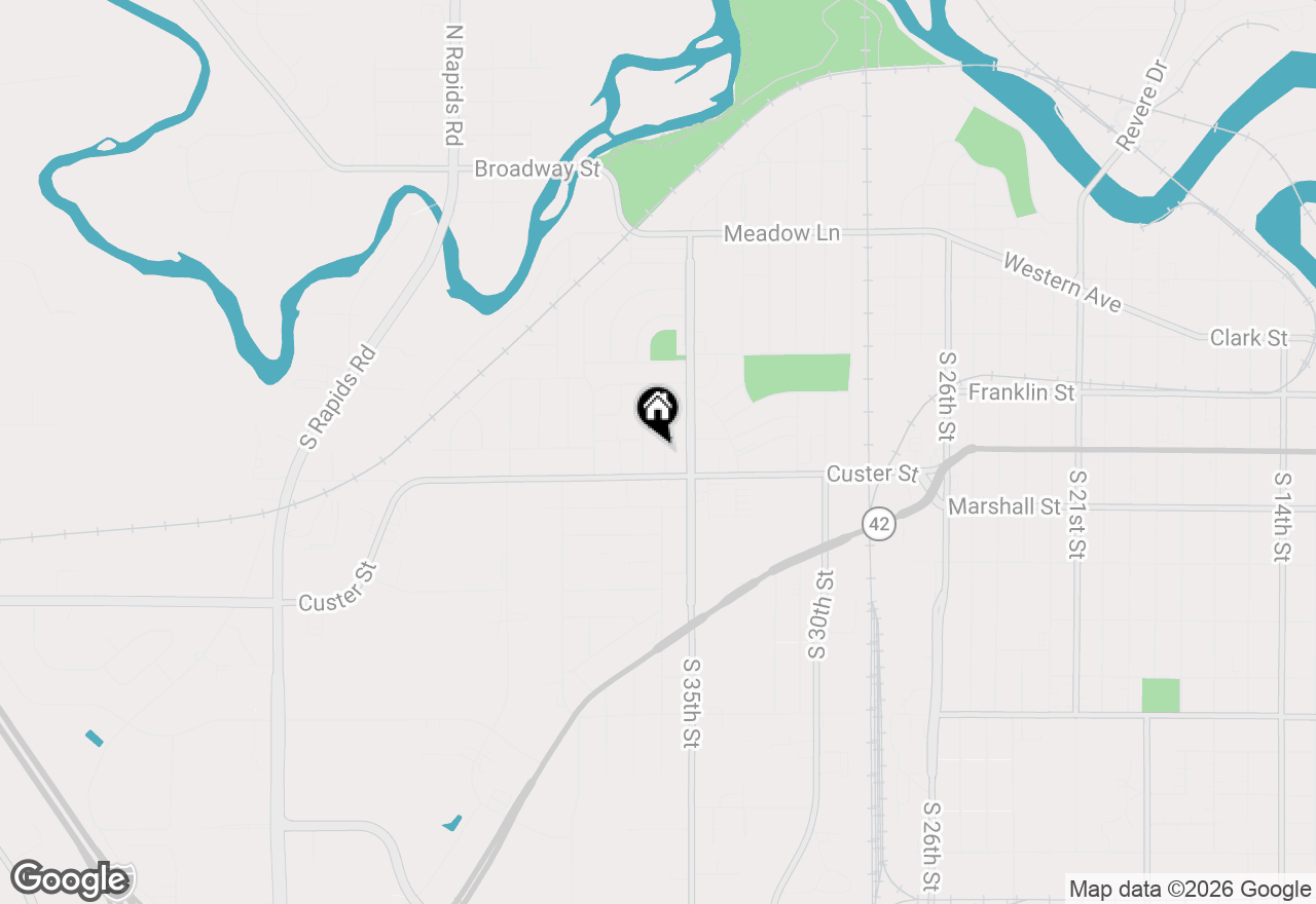 Map of 954 S 36th St, Manitowoc, WI 54220