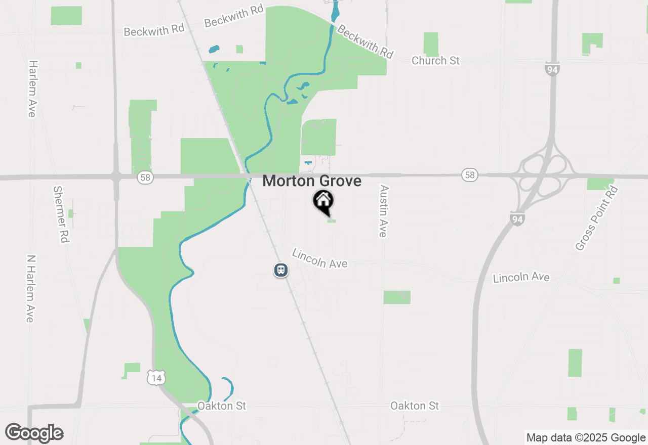 Map of 8616 Georgiana Avenue, Morton Grove, IL 60053