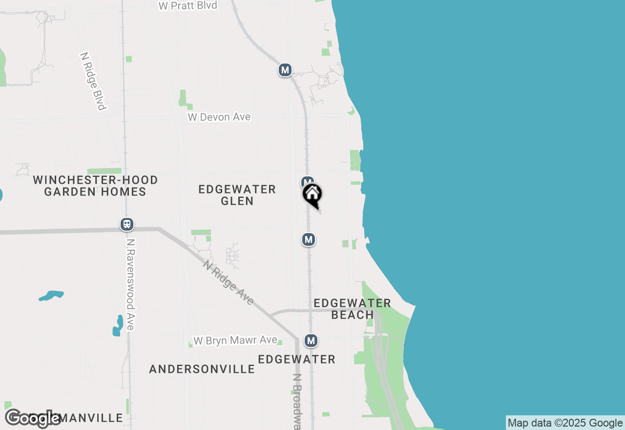 Map of 6026 N Winthrop Avenue #6G, Chicago, IL 60660