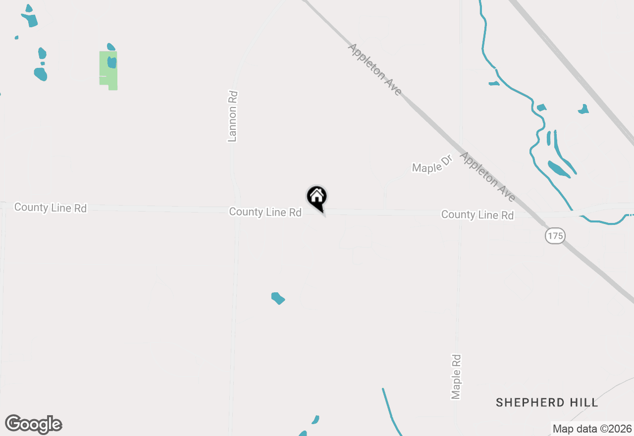 Map of N96W19827 County Line Rd, Menomonee Falls, WI 53051
