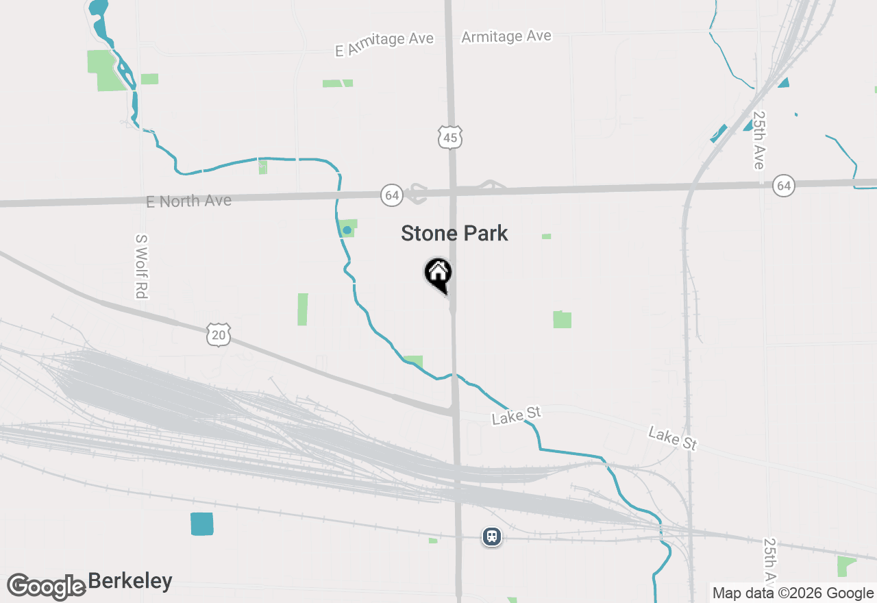 Map of 1643 N 43rd Avenue, Stone Park, IL 60165