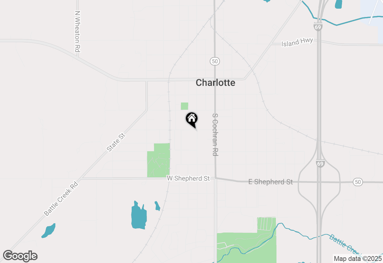 Map of 315 W Henry Street, Charlotte, MI 48813