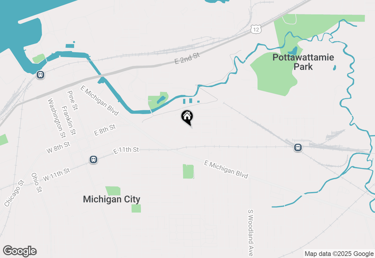 Map of 320 Vail Street, Michigan City, IN 46360