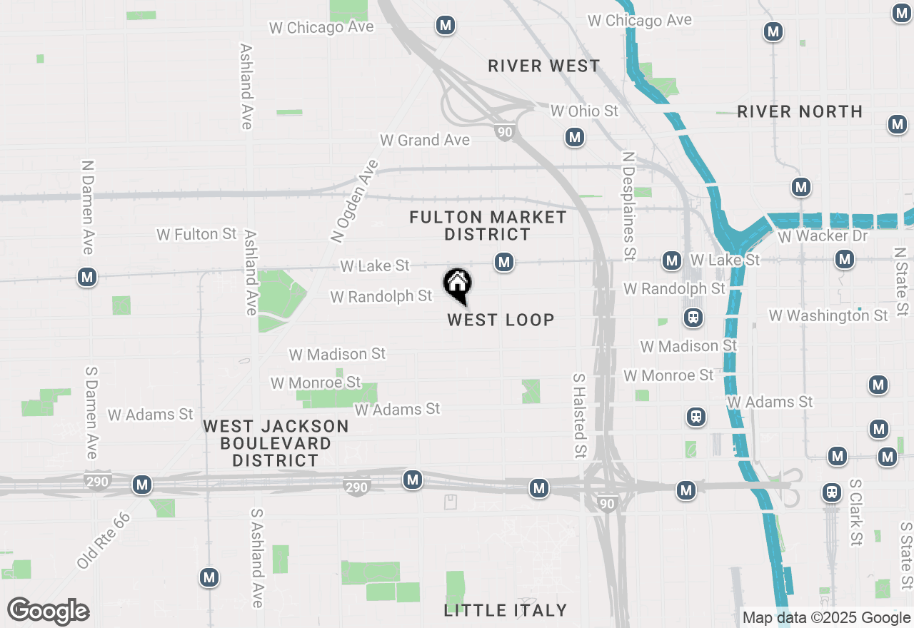 Map of 106 N Aberdeen Street #3A, Chicago, IL 60607