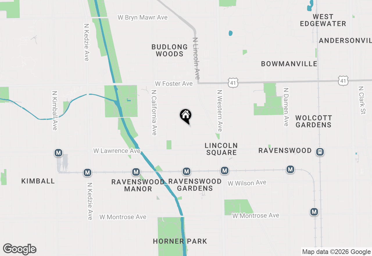Map of 4906 N Rockwell Street #G, Chicago, IL 60625