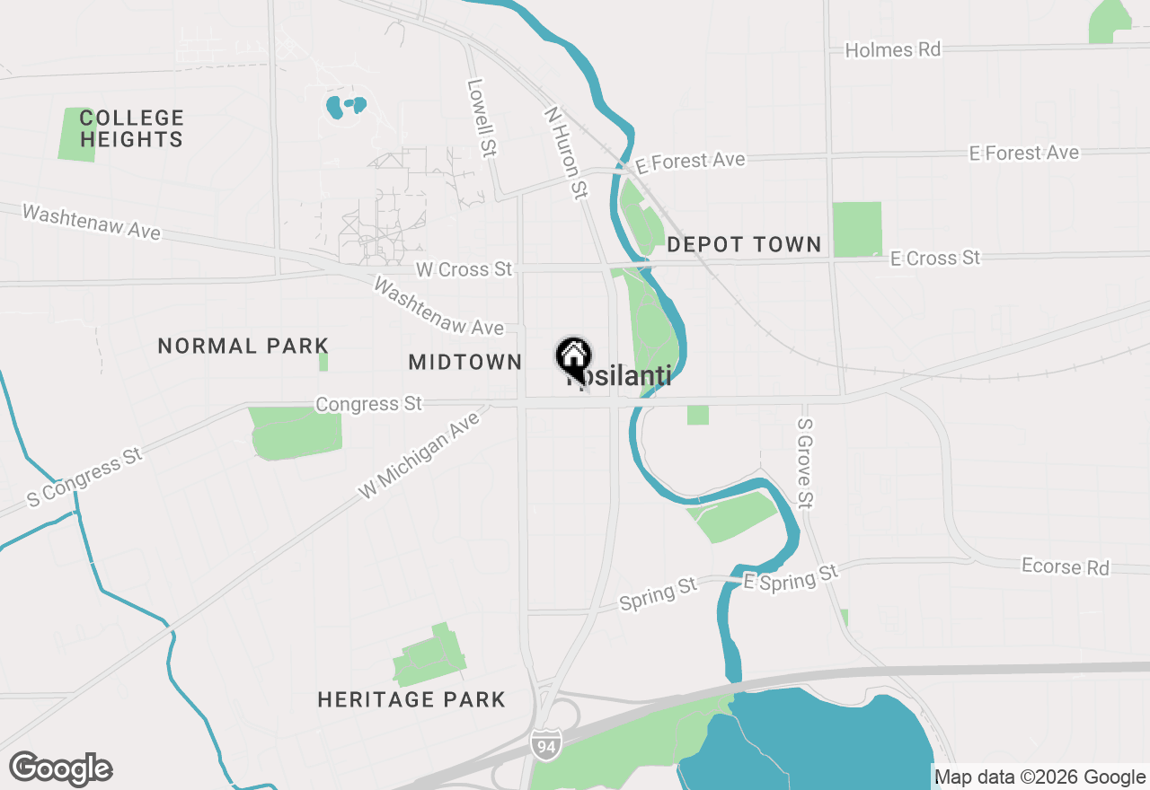 Map of 208 W Michigan Avenue #2J, Ypsilanti, MI 48197