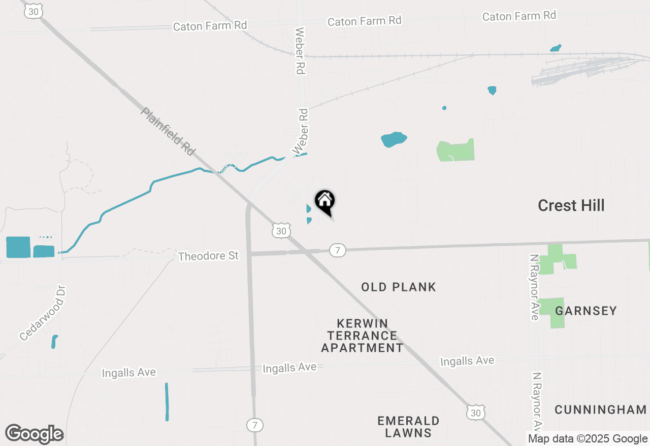 Map of 1660 Willow Circle Drive, Crest Hill, IL 60403