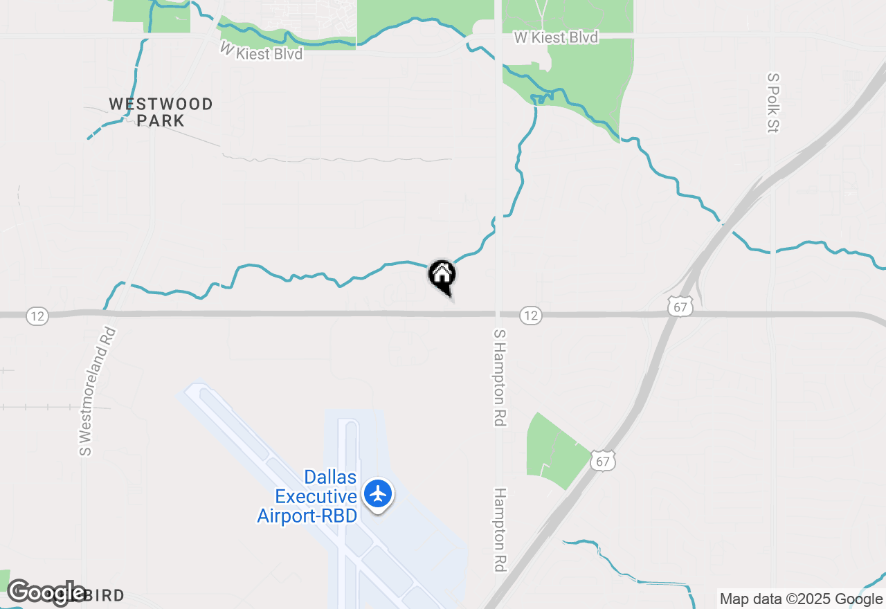 Map of 2531 W Ledbetter Drive, Dallas, TX 75233