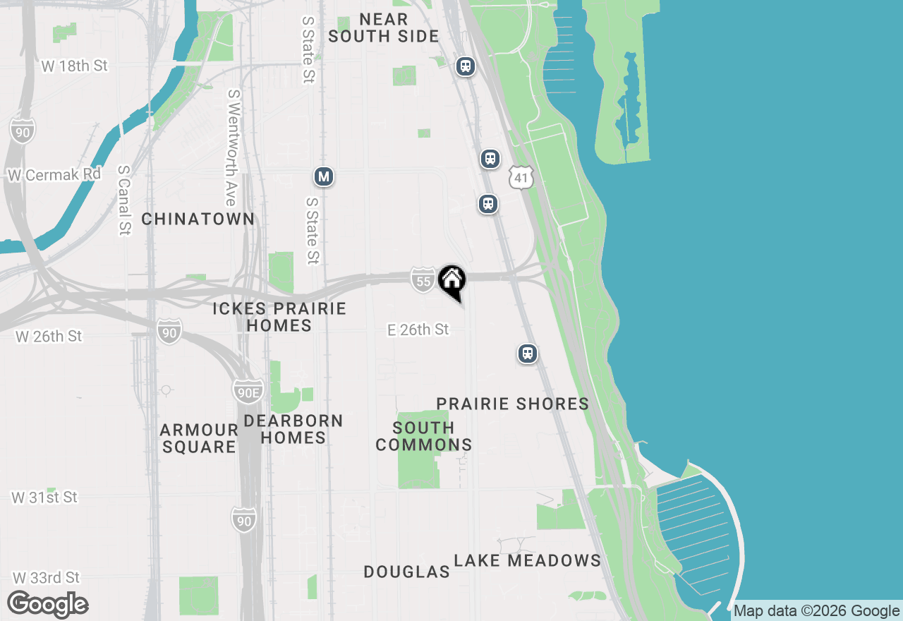 Map of 345 E Eastgate Place #306, Chicago, IL 60616
