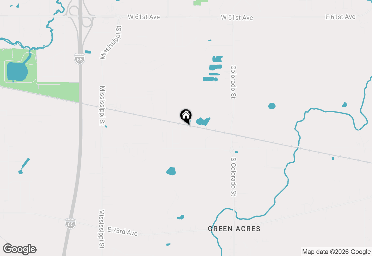 Map of 2454 E 68th Avenue, Merrillville, IN 46410