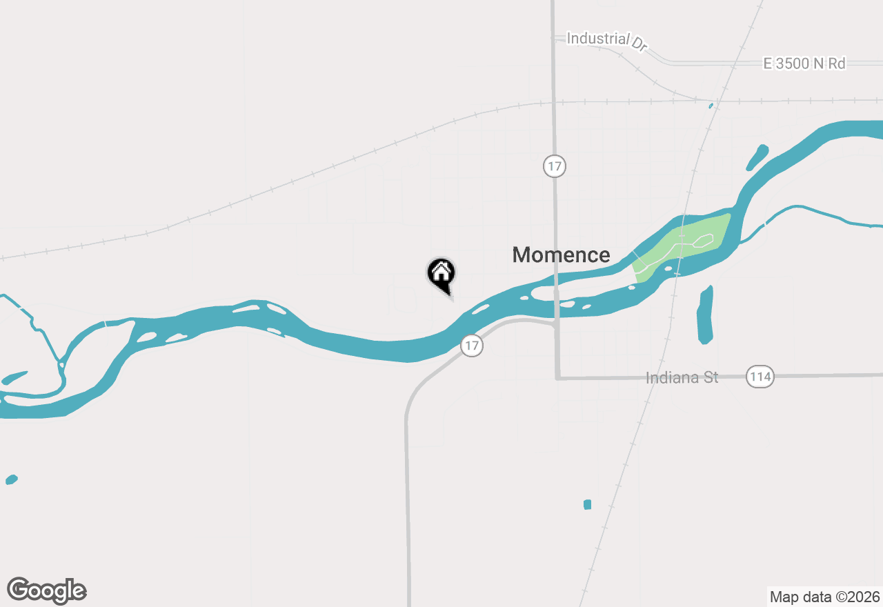 Map of 527 Water Street, Momence, IL 60954