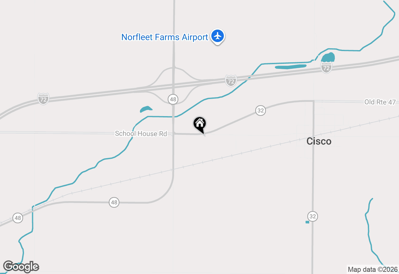 Map of 23 E 1500 North Road, Cisco, IL 61830