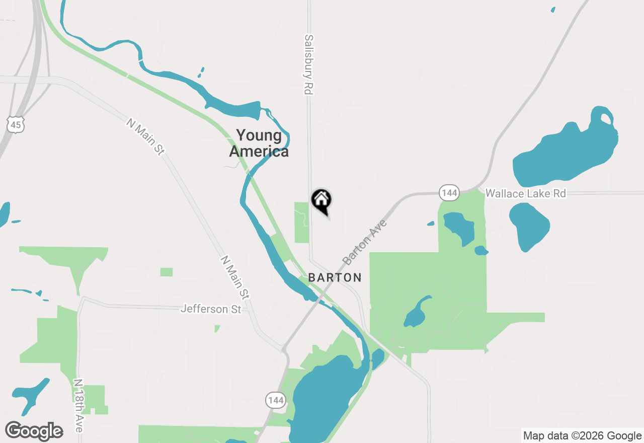 Map of 408 Acorn Rd, West Bend, WI 53090