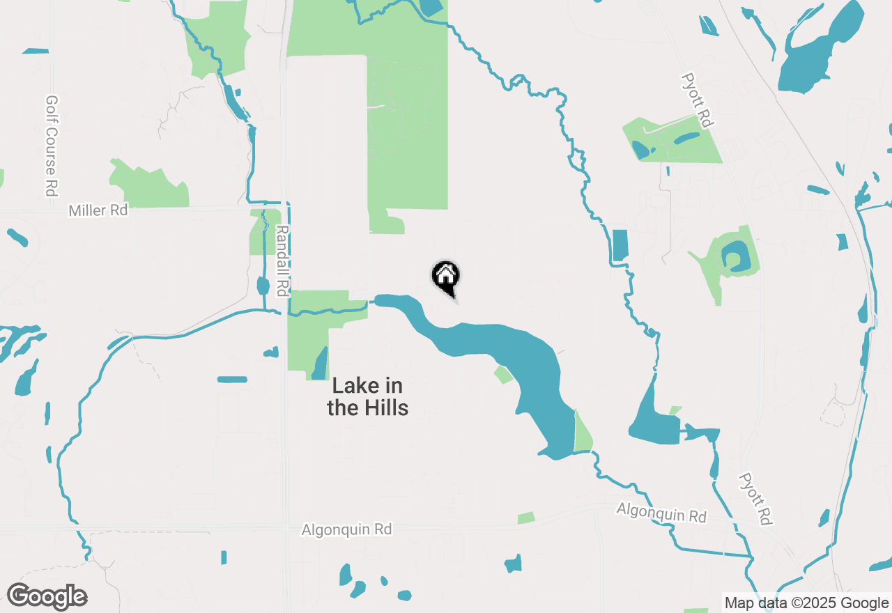 Map of 142 Hilltop Drive, Lake In The Hills, IL 60156