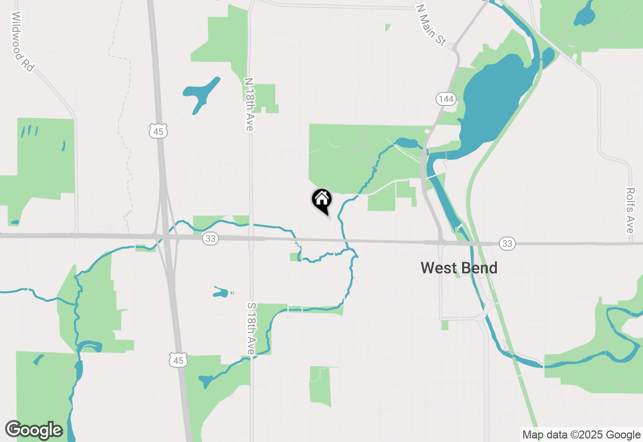 Map of 450 N Silverbrook Dr #104, West Bend, WI 53090