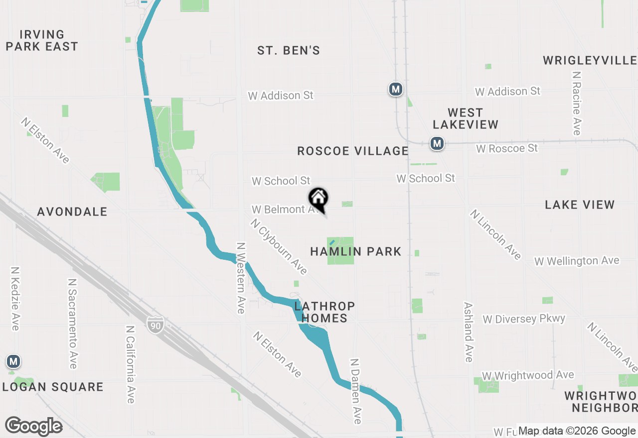 Map of 2112 W Fletcher Street, Chicago, IL 60618