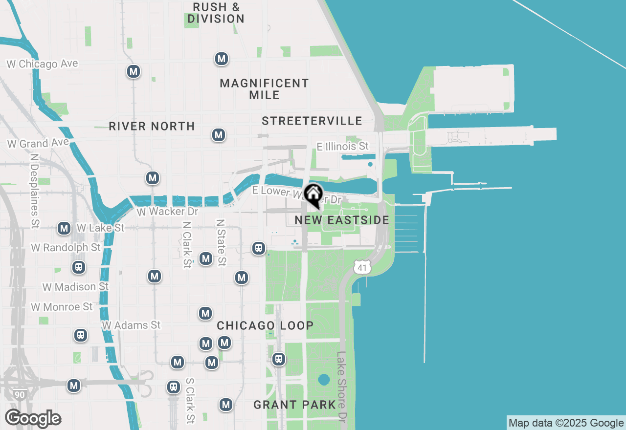 Map of 225 N Columbus Drive #6403, Chicago, IL 60601