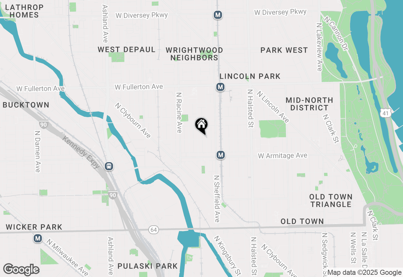 Map of 1048 W Dickens Avenue #24, Chicago, IL 60614