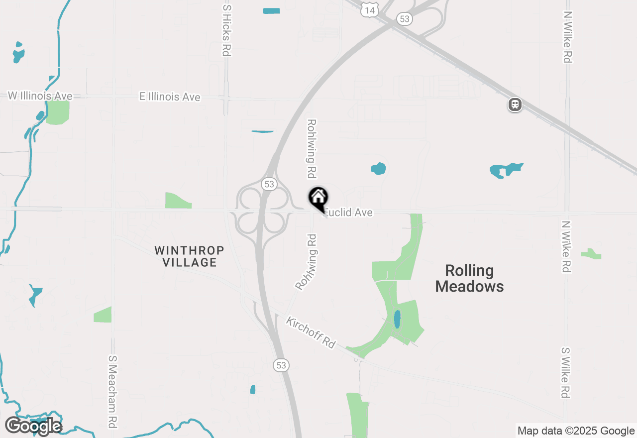 Map of 3608 W Fremont Street, Rolling Meadows, IL 60008