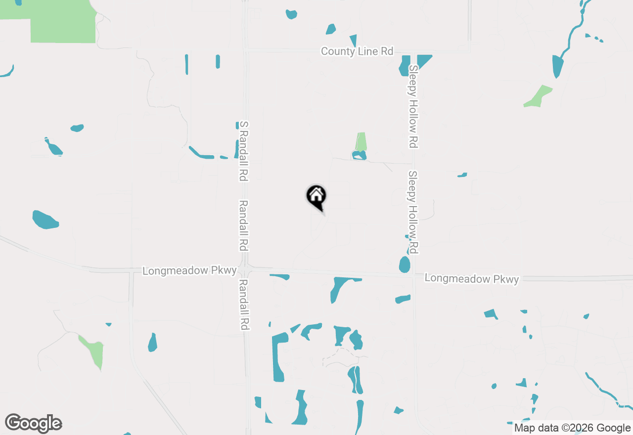 Map of 1246 Glenmont Street, Algonquin, IL 60102