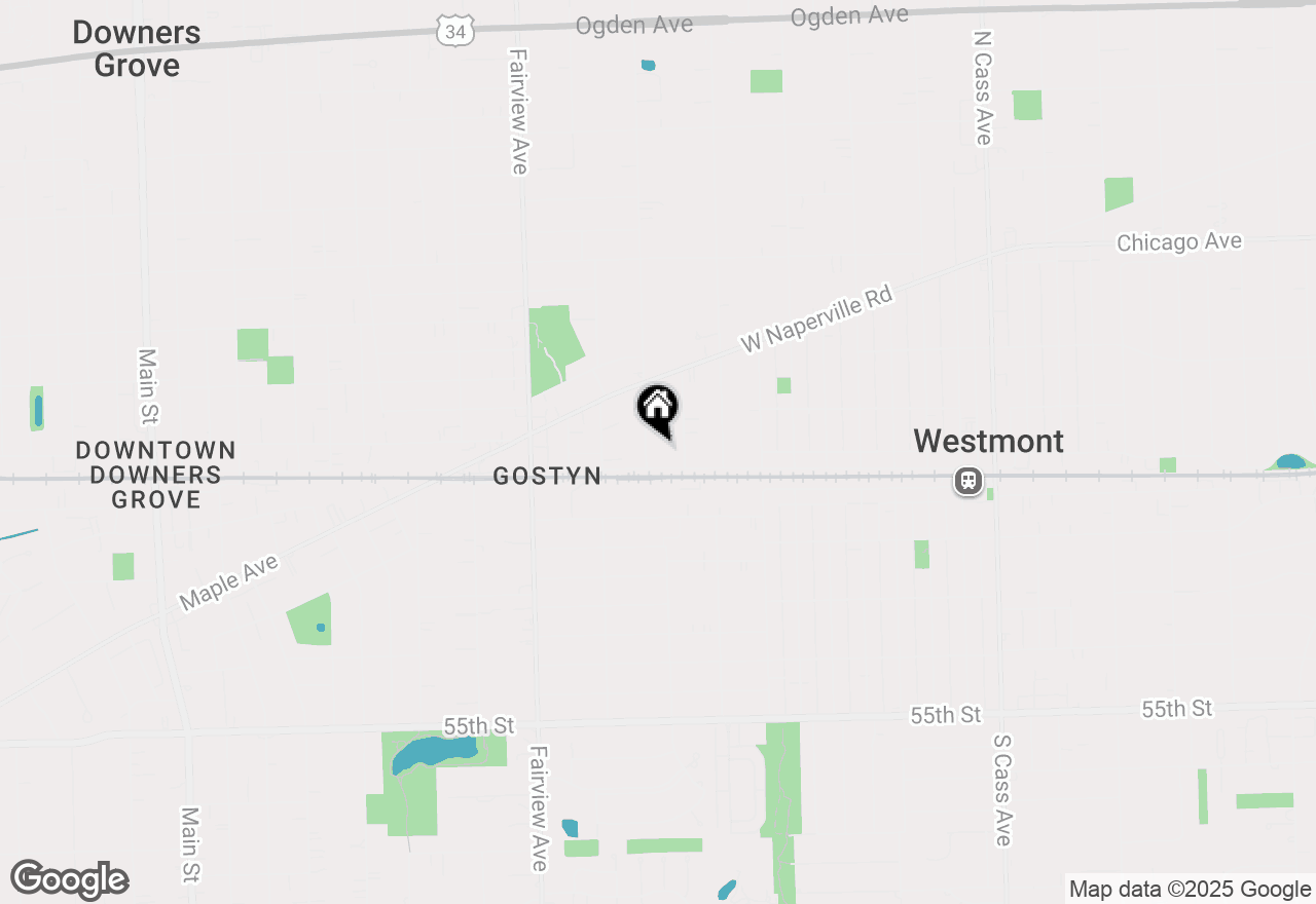 Map of 11 Cumnor Road, Westmont, IL 60559