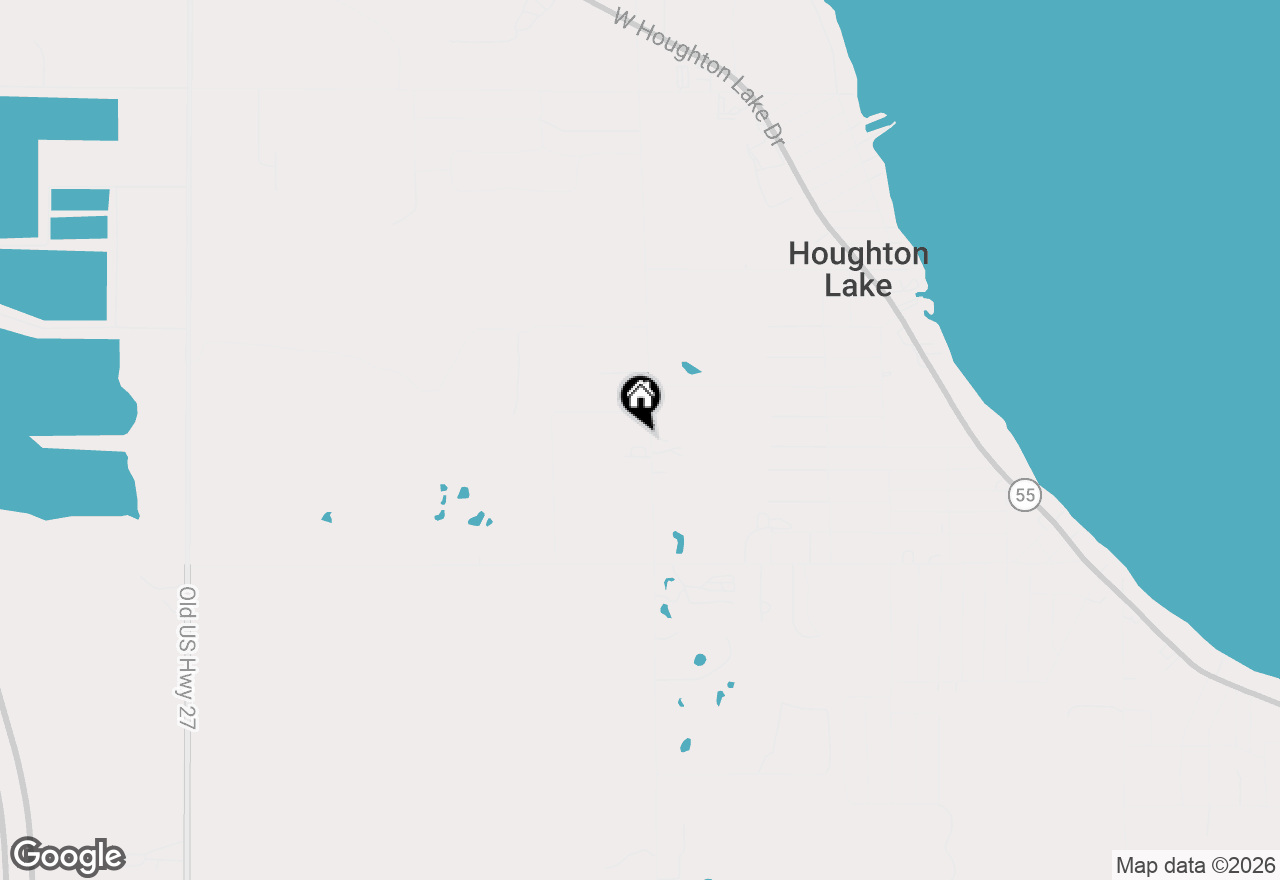 Map of 1750 S Loxley Road, Houghton Lake, MI 48629